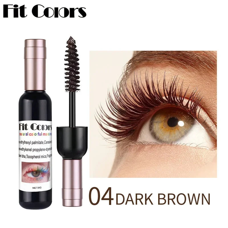Professional Colorful Eyelash Mascara – Waterproof Curling & Lengthening 5D Fiber Mascara for Cosplay & Daily Glam