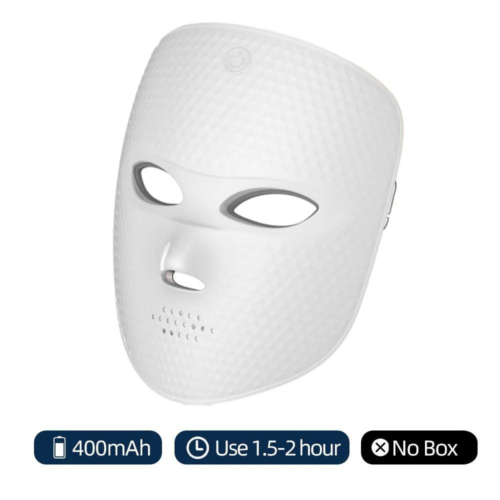 Wireless LED Mask 7 Color LED Face Mask Photon Skin Firming Anti Aging Rejuvenation Beauty Mask Machine