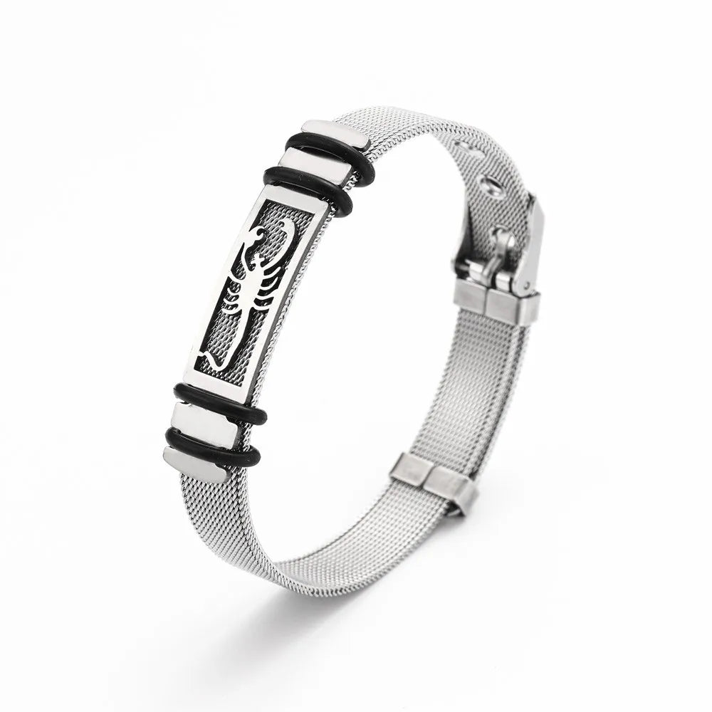 Men's Trend Stainless Steel Scorpion Cuff Bracelet – Charming Fashion Jewelry Gift