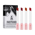 4-Pcs Velvet Matte Cotton Swab Lipstick Set - Long-Lasting & Waterproof