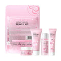 5-Piece Japan Sakura Skin Care Set – Travel Size Routine with Cleanser, Serum, Eye Cream, Face Essence & Sunscreen